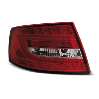 [Led hátsó lámpák, piros fehér,   Audi A6 C6 szedánhoz 04.04-08 6 Pin]