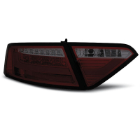 [Led Bar Hátsó lámpák Piros Smoke  Audi A5 07-06.11]