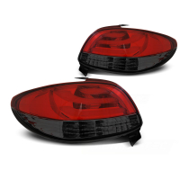 [Peugeot 206 10.98- Red Smoke Led Bar]