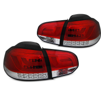 [Led Bar hátsó lámpák Red Whie Vw Golf 6 10.08-12]