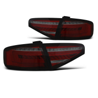 [Led Bar hátsó lámpák Red Smoke Seq   Audi A4 B8 12-15 Sedan Oem Ledhez]