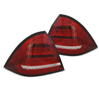 [Led Bar Hátsó lámpák Piros Fehér Seq Mercedes W203 Sedan 00-04]