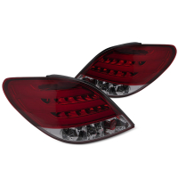 [Peugeot 207 3d/5d 05.06-06.09 Red Smoke Led Bar]