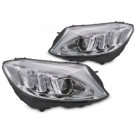 [Fényszórók Tube Led Chrome Mercedes W205 14-18-hoz ]