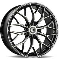 [WRATH ALLOY WHEELS WF-16 - BLACK POLISHED]