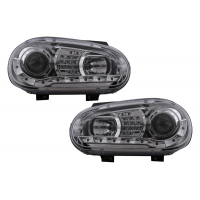 [LED DRL fényszóró VW Golf IV 4 (1997.09-2003.09) króm]