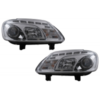 [LED DRL fényszóró VW Touran 1T/ Caddy (2003.02-2006.10) króm]