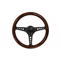 [Steering wheel 350mm Wood Black]