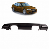 [Sport Rear Spoiler Diffuser Matt Black suitable for BMW 3 (E46) Sedan Touring Coupe Convertible 1998-2005]