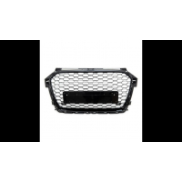 [Sport Grille All Gloss Black suitable for AUDI A1 (8X) Sportback Hatchback Facelift 2015-2019]