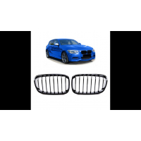 [Sport Grille Single Line Gloss Black suitable for BMW 1 (F20, F21) Hatchback Pre-Facelift 2011-2015]