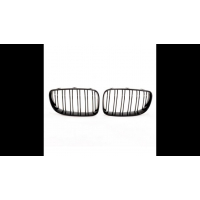 [Sport Grille Dual Line Gloss Black suitable for BMW 1 (E81, E87) Hatchback 1 (E88) Convertible 1 (E82) Coupe Facelift 2007-2011]