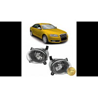 [Fog Lights Set Clear suitable for AUDI A6 C6 (4F) Sedan Allroad Avant A4 B8 (8K) Sedan Avant Q5 (8R) SEAT EXEO (3R2) VW PASSAT CC B6 (357) 2004-2011]