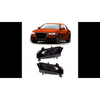 [Fog Lights Set Smoke suitable for AUDI A4 B8 (8K) Sedan Avant Facelift 2011-2015]