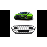 [Sport Grille All Gloss Black suitable for AUDI A7 (4K) Sportback Pre-Facelift 2019-now]