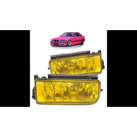 [Fog Lights Set Yellow suitable for BMW 3 (E36) Coupe Touring Compact Convertible Sedan 1991-1999]