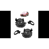 [Fog Lights Set Clear suitable for BMW 3 (E46) Coupe Convertible Sedan Touring 5 (E39) Sedan Touring 1998-2006]