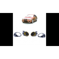 [Fog Lights Set Yellow suitable for BMW 3 (E46) Coupe Convertible Sedan Touring 5 (E39) Sedan Touring 1998-2006]