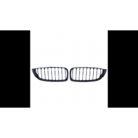 [Sport Grille Single Line Gloss Black suitable for BMW 4 (F32, F82) Coupe (F33, F83) Convertible (F36) Gran Coupe 2013-2021]