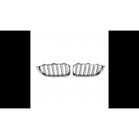 [Sport Grille Dual Line Chrome & Black suitable for BMW 4 (F32, F82) Coupe (F33, F83) Convertible (F36) Gran Coupe 2013-2021]