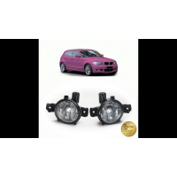 [Fog Lights Set Clear suitable for BMW 1 (E81, E87) Hatchback X1 (E84) X3 (E83) 1 (E88) Convertible X5 (E70) 1 (E82) Coupe 2004-2011]