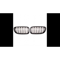 [Sport Grille Dual Line Matt Black suitable for BMW 3 (E90) Sedan (E91) Touring Facelift 2008-2011]