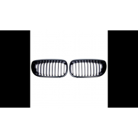 [Sport Grille Single Line Matt Black suitable for BMW 3 (E46) Coupe Convertible Facelift 2003-2006]