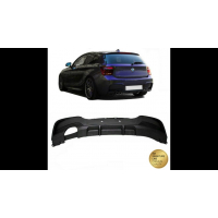 [Sport Rear Spoiler Diffuser Matt Black suitable for BMW 1 (F20, F21) Hatchback Pre-Facelift 2011-2015]