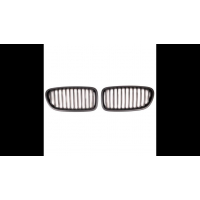 [Sport Grille Single Line Matt Black suitable for BMW 5 (F10) Sedan (F11) Touring 2010-2018]