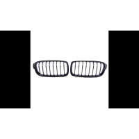 [Sport Grille Single Line Matt Black suitable for BMW 3 (F30) Sedan (F31) Touring 2011-2019]