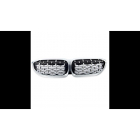 [Sport Grille All Chrome suitable for BMW 3 (G20) Sedan (G21) Touring Pre-Facelift 2019-2022]