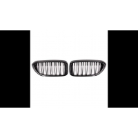 [Sport Grille Dual Line Gloss Black suitable for BMW 5 (G30, F90) Sedan (G31) Touring Pre-Facelift 2017-2020]