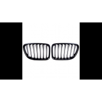 [Sport Grille Single Line Matt Black suitable for BMW X1 (E84) 2009-2015]