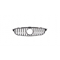 [Sport Grille GT Chrome & Black suitable for MERCEDES C-Class (W205) Sedan (S205) T-Model (A205) Convertible (C205) Coupe 2014-2021]