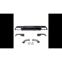 [Sport Rear Spoiler Diffuser Gloss Black suitable for MERCEDES A-Class (W176) Pre-Facelift 2013-2015]