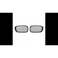 [Sport Grille Single Line Matt Black suitable for BMW 1 (F20, F21) Hatchback Facelift 2015-2019]