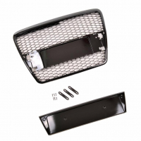 [Sport Grille All Gloss Black suitable for AUDI A6 C6 (4F) Sedan Avant Pre-Facelift 2004-2008]