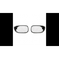 [Sport Grille Single Line Gloss Black suitable for BMW 3 (E46) Coupe Convertible Facelift 2003-2006]