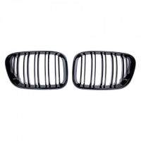 [Sport Grille Dual Line Gloss Black suitable for BMW X5 (E53) Pre-Facelift 1999-2003]