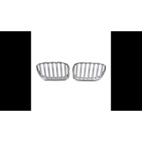 [Sport Grille Single Line Chrome & Matt Silver suitable for BMW X5 (E53) Facelift 2003-2007]