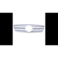 [Sport Grille Silver 3S suitable for MERCEDES C-Class (W203) Sedan (S203) T-Model 2000-2007]