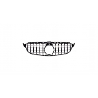 [Sport Grille GT Chrome Camera suitable for MERCEDES C-Class (W205) Sedan (S205) T-Model (A205) Convertible (C205) Coupe Pre-Facelift 2014-2018]