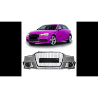 [Sport Bumper Front With Grille suitable for AUDI A3 (8V) Sportback Hatchback Pre-Facelift 2012-2015]