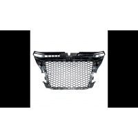 [Sport Grille Chrome & Black W/PDC suitable for AUDI A3 (8P) Sportback Hatchback Convertible Facelift 2008-2012]