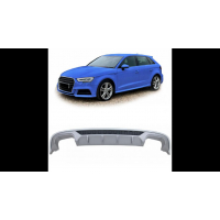 [Sport Rear Spoiler Diffuser suitable for AUDI A3 (8V) Sportback Facelift 2016-2020]