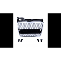 [Sport Grille Silver & Gloss Black suitable for AUDI A4 B7 (8E) Sedan Avant 2004-2008]