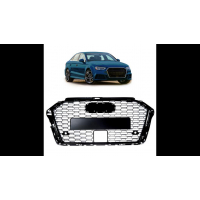 [Sport Grille Gloss Black suitable for AUDI A3 (8V) Saloon Hatchback Sportback Convertible Facelift 2016-2020]