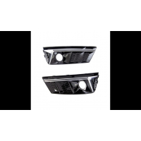 [Sport Fog Light Covers Silver suitable for AUDI A4 B9 (8W) Sedan Avant Pre-Facelift 2015-2019]