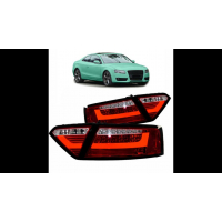 [Tail Lights LED Red Clear suitable for AUDI A5 (8T) Coupe Convertible Sportback Pre-Facelift 2007-2009]