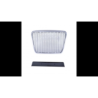 [Sport Grille Silver & Gloss Black suitable for AUDI A6 C6 (4F) Sedan Avant Facelift 2008-2011]